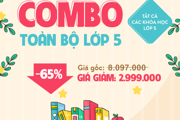 Khóa học Toán lớp 5 nâng cao